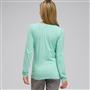 Long Sleeve V-Neck Top, Icy Mint, small
