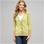 Lace Trimmed Cardigan, spring bud, small