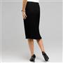Long Pleated Skirt, Black, small