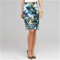 Floral Pencil Skirt, Surf Multi, medium