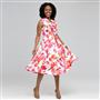 Floral Dress, Hot Pink Combo, small
