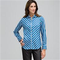 Striped Shirt, Royal Multi, medium