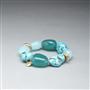 Turquoise and Gold Bracelet, Gold, small