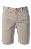 Cotton Straight Shorts, Beige, medium