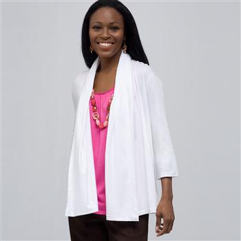 Drape front cardigan jacket hotsell