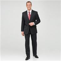 Charcoal Single Pleat Wool Suit, Charcoal, medium