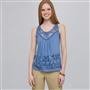 Tank With Applique and Sequins, Blue Stone Combo, small