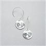 Hammered Silver Earrings, , small