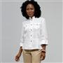 Button Front Shirt, White, small