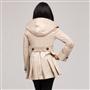 Hooded Trench Coat, Flax, small