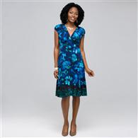 Floral Jersey Dress (Petite), Ink Multi, medium