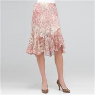 Long Ruffle Skirt, Multi, medium