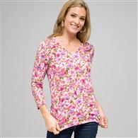 Floral Print Tee, Multi, medium