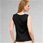 Scoop Neck Shell, Black, small