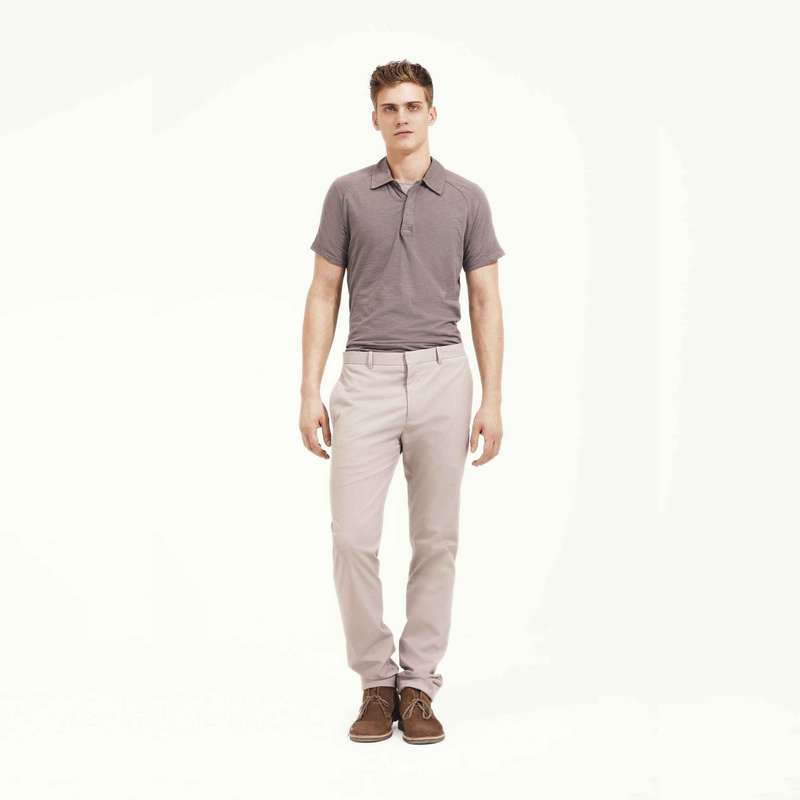 Casual Slim Leg Pants, Grey, large image number 3