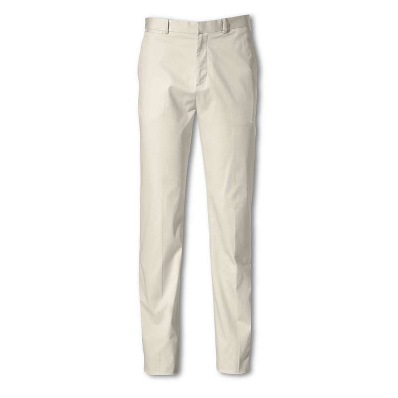 Front Rise Straight Leg Pants, Beige, large image number 0
