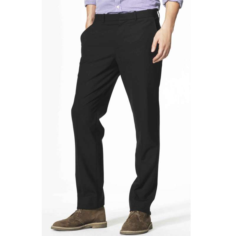 Microcheck Straight Leg Trousers, , large image number 0