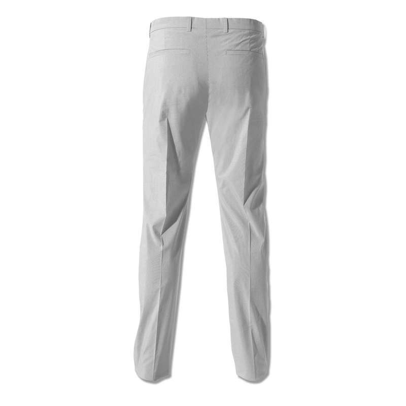 Straight Leg Stretch Trousers, White, large image number 1