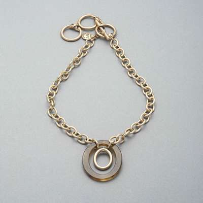 Double Hoop Long Necklace