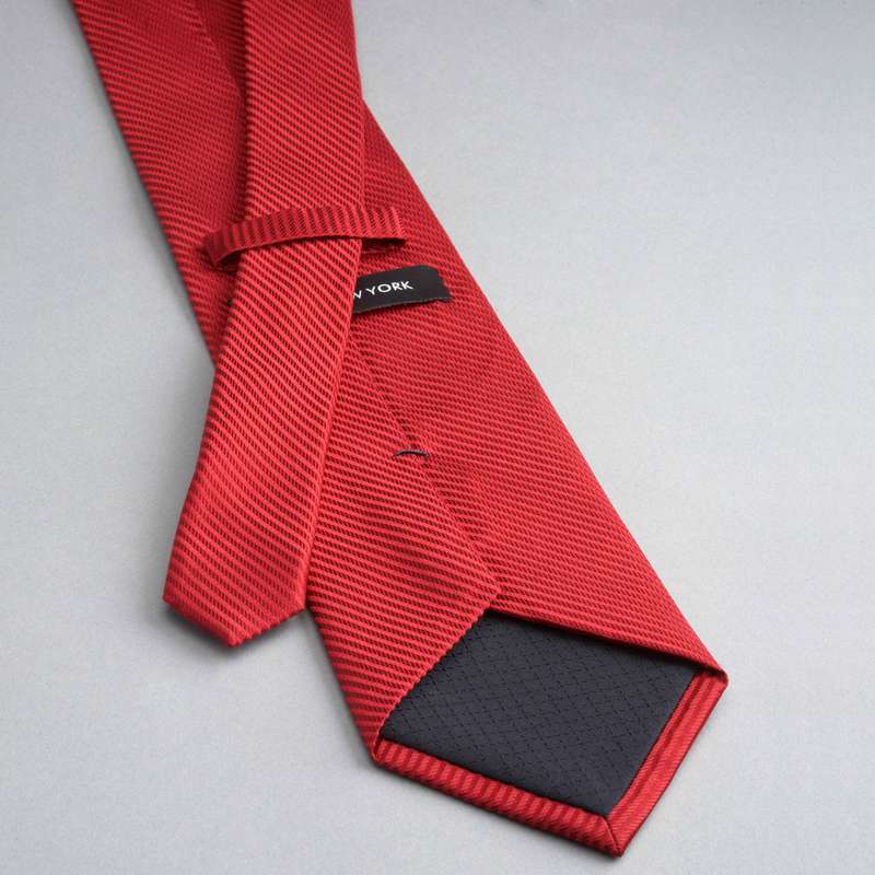 Solid Silk Tie, Red, large image number 1