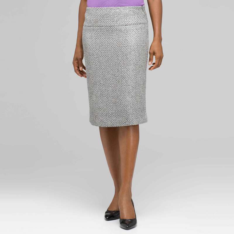 Wide Waist Pencil Skirt, Zinc Multi, large image number 0