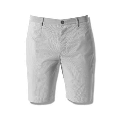 Straight Fit Shorts With Button Closure