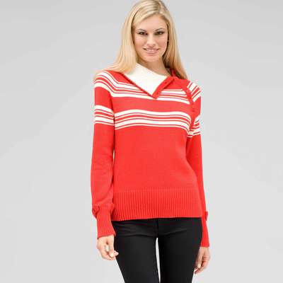 Long Sleeve Raglan Button Out Turtle Neck