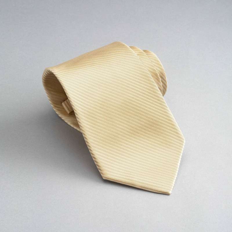 Solid Silk Tie, Yellow, large image number 0