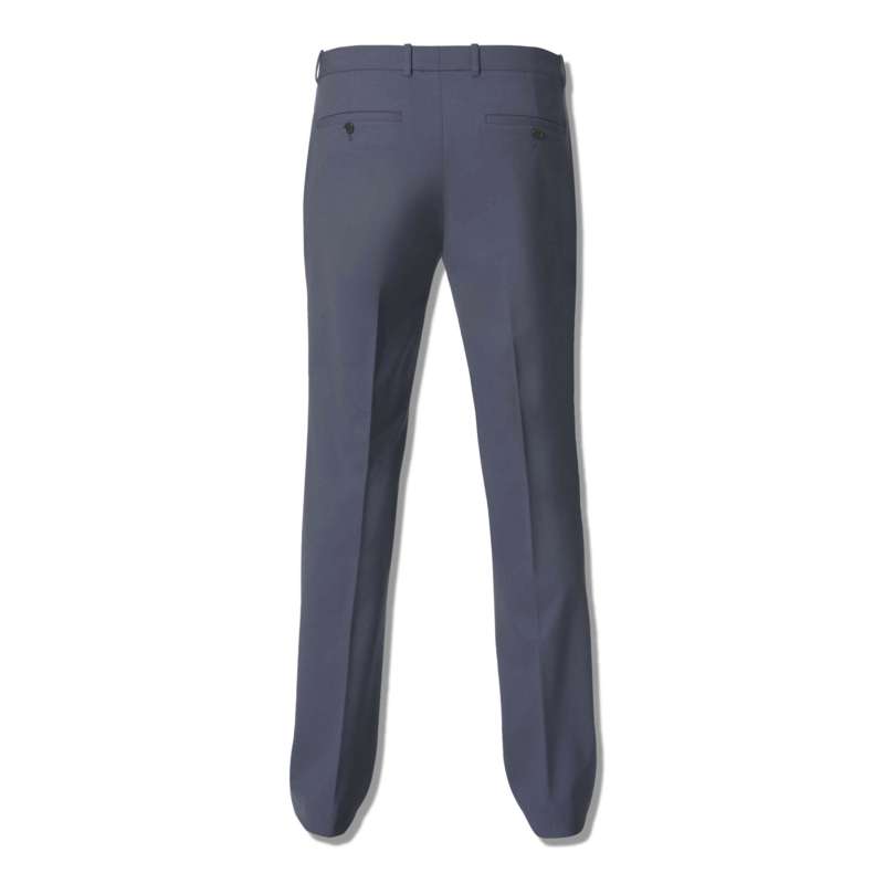 Microcheck Straight Leg Trousers, Navy, large image number 1