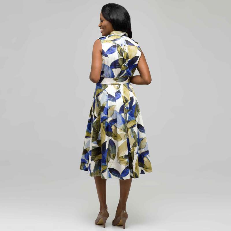 Floral Shirt Dress., Ivory Multi, large image number 1